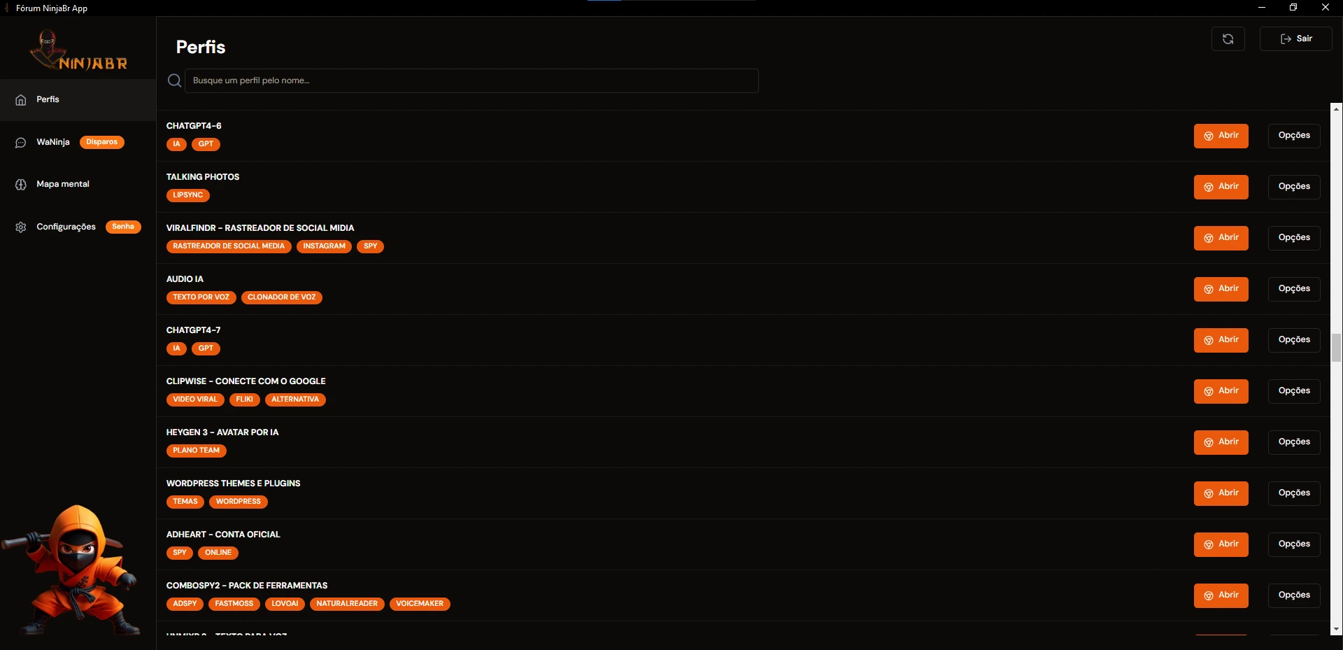 Ferramentas Exclusivas